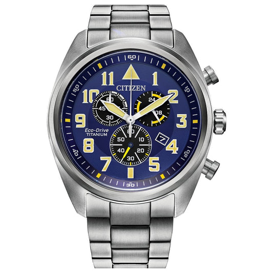 CITIZEN Eco-Drive Weekender Garrison Mens Super Titanium (8434907775206)