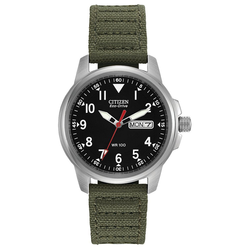 CITIZEN Eco-Drive Weekender Garrison Mens Stainless Steel (8434910724326)