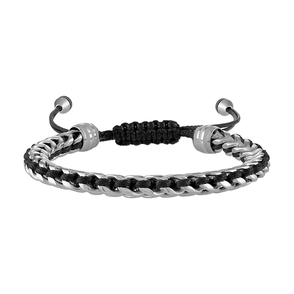 White Steel Icon Collection Mens Bracelet (042429595583) BVB1009-SBSTNA