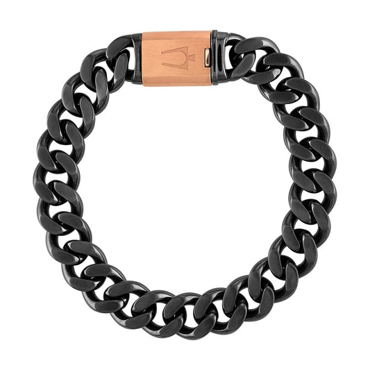 Black Steel Latin Grammy Mens Bracelet (042429598270) BVB1016-GRSTNA