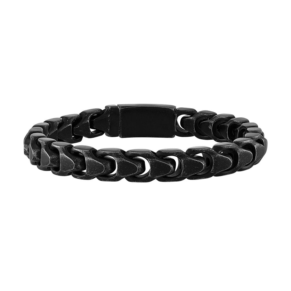 Black Steel Bulova Link™ Collection  Mens Bracelet (042429595415) BVB1083-BKSTNA85