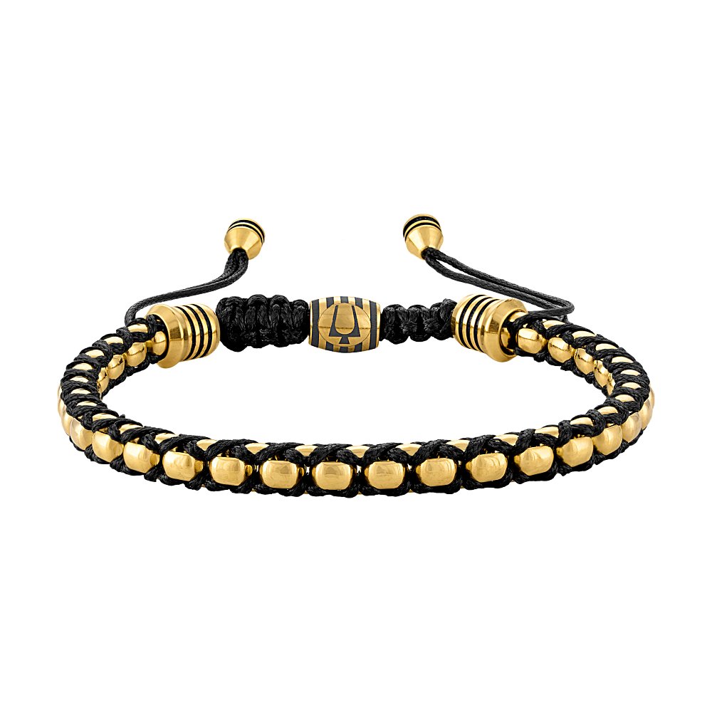 Yellow Stainless Steel Icon Collection Mens Bracelet (042429602144) BVB1089-G6STBA
