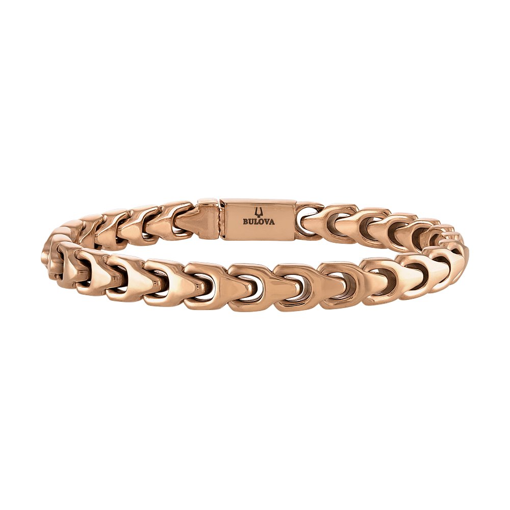 Rose Steel Latin Grammy Mens Bracelet (042429598294) BVB1109-RSTNA8