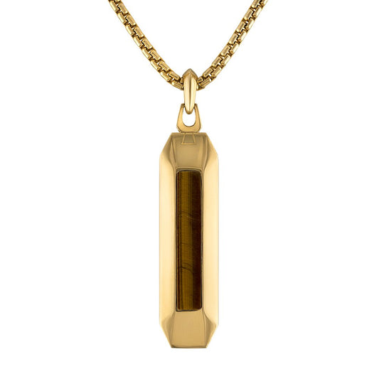 Yellow Stainless Steel Icon Collection Mens Pendant (042429598119) BVP1039-GSTYTE