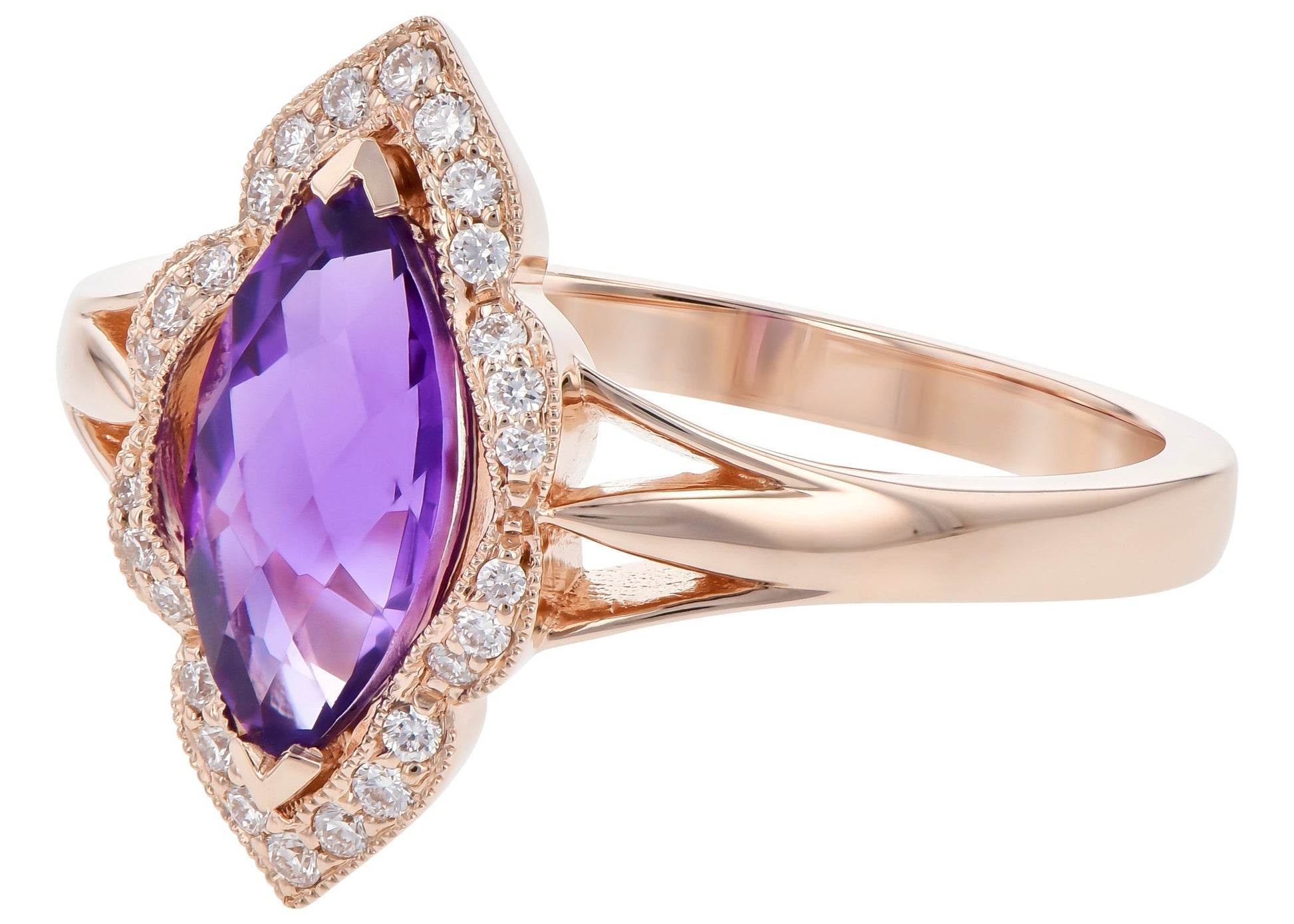 Purple Amethyst Ring (8055263854822)