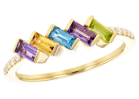 Mixed Gemstone Ring (8055263887590)