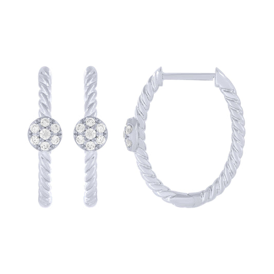 Sterling Silver 0.10Ctw Wide Bar Ring (6738323800219)