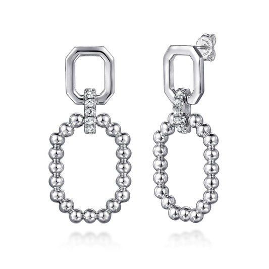White Sapphire Earrings