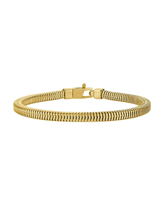Yellow 14K Yellow Gold Plated Sterling Silver Icon Collection Mens Bracelet