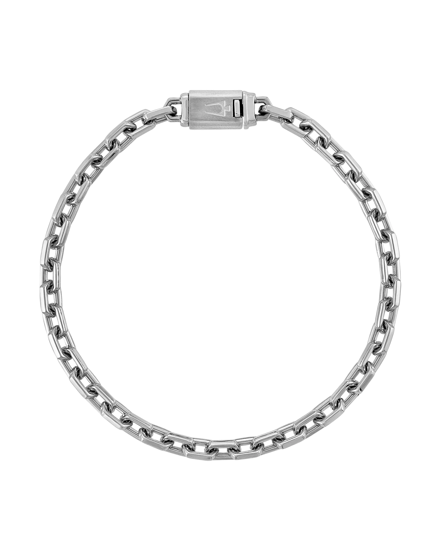 White Stainless Steel Icon Collection Mens Bracelet