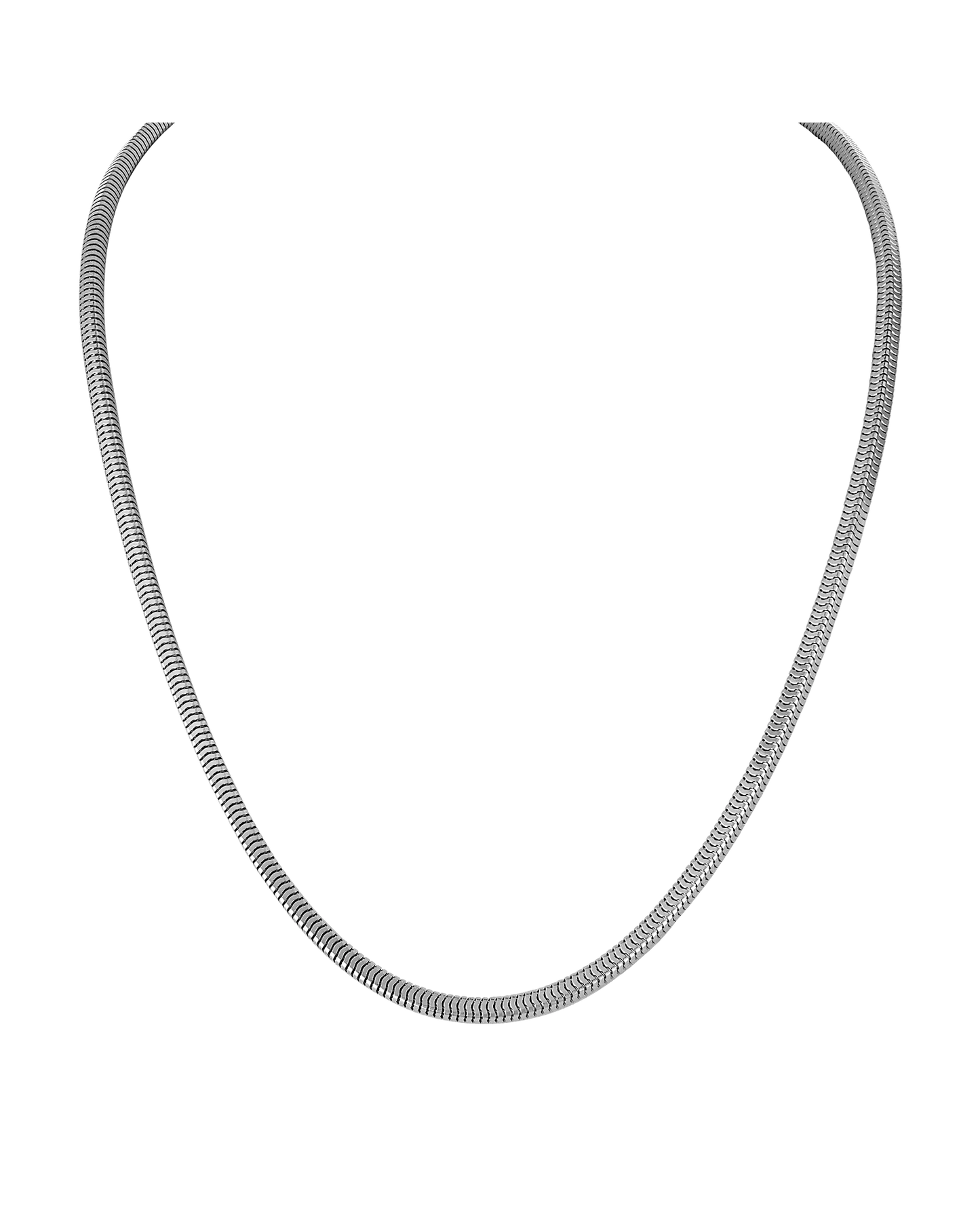 White Sterling Silver 925 Icon Collection Mens Necklace
