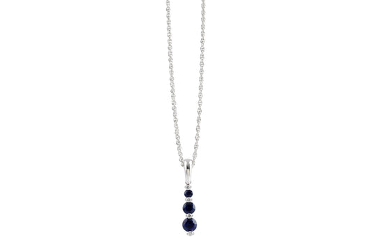 Sapphire And Diamond Pendant (8055264116966)