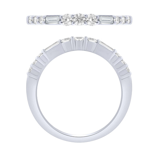 14K White Gold 1/4Ctw Diamond Stackable Band (6738320982171)