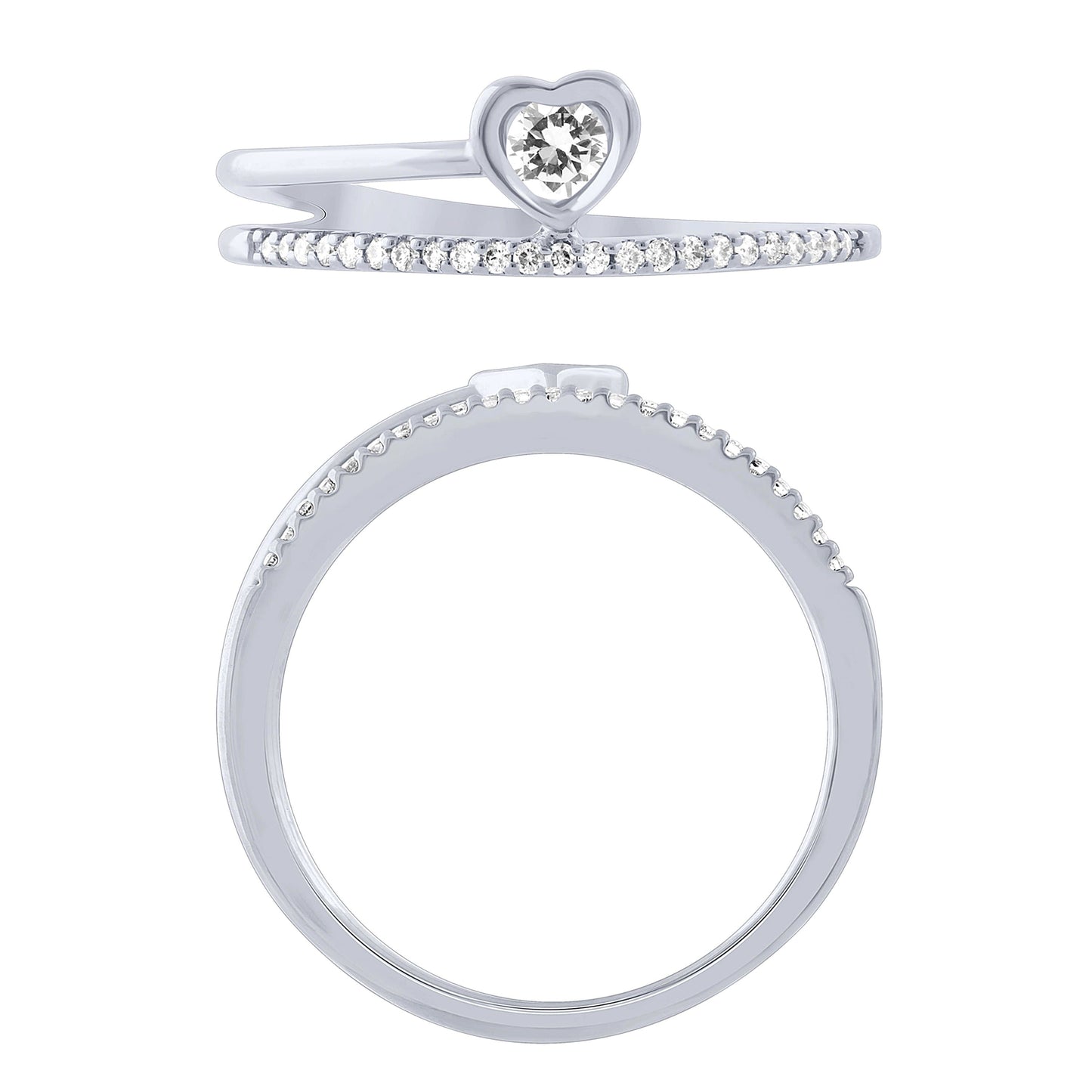 Sterling Silver 0.16Ctw Fashion Ring (6738325471387)