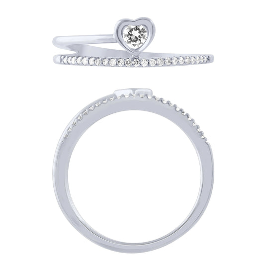 Sterling Silver 0.16Ctw Fashion Ring (6738325471387)