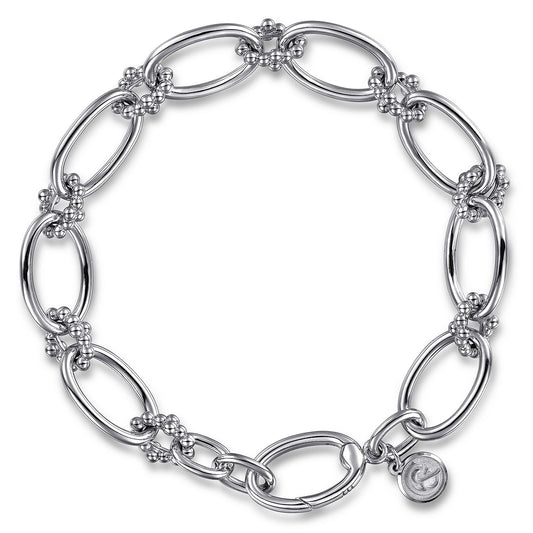 Gabriel & Co. Sterling Silver Bujukan Link Bracelet (8931389833446)