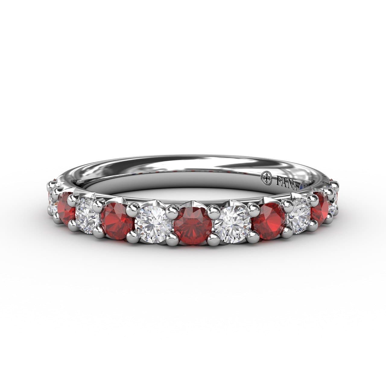 Ruby and Diamond Shared Prong Anniversary Band (5551824339099)