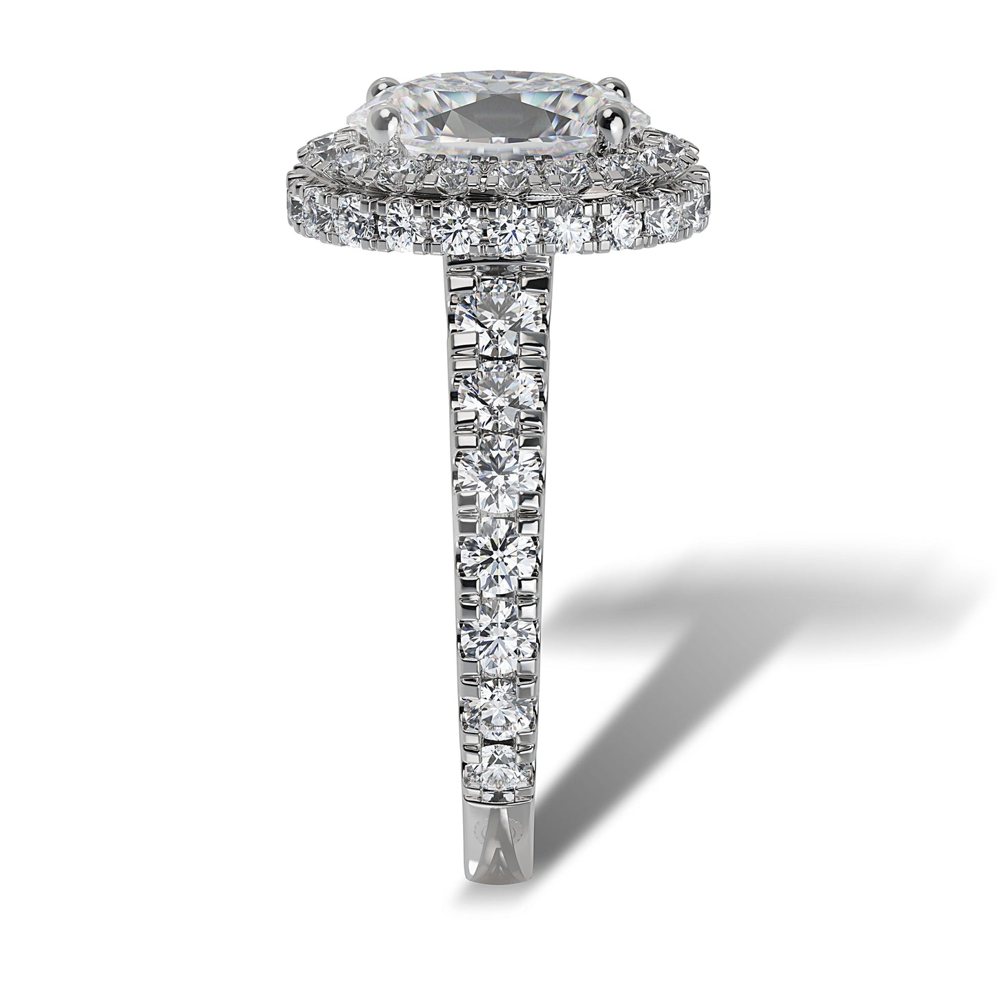 Lab Grown Diamond Halo Engagement Ring (8055182786790)