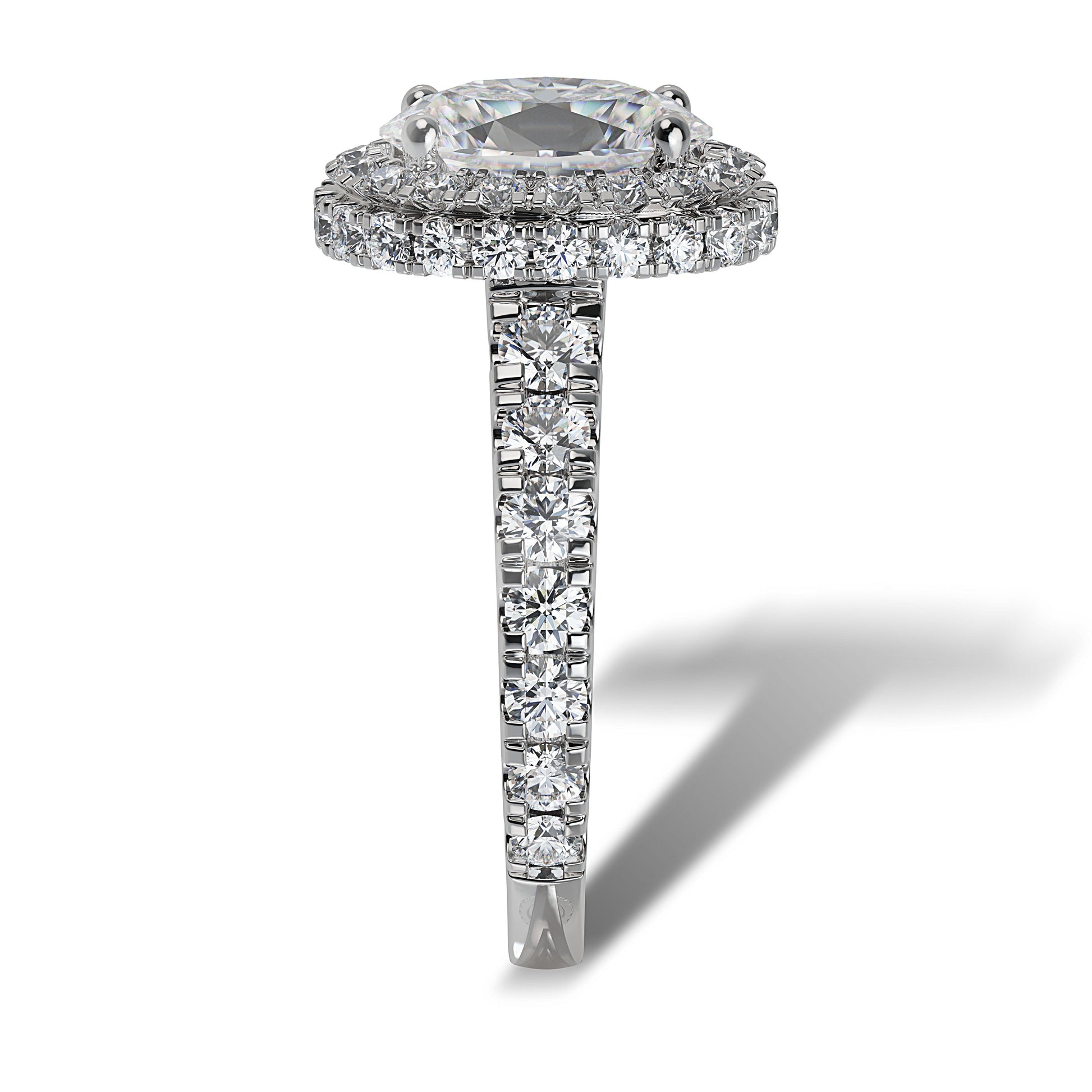 Lab Grown Diamond Halo Engagement Ring (8055182786790)