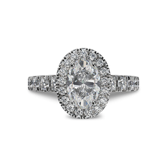 Lab Grown Diamond Halo Engagement Ring (8055182786790)