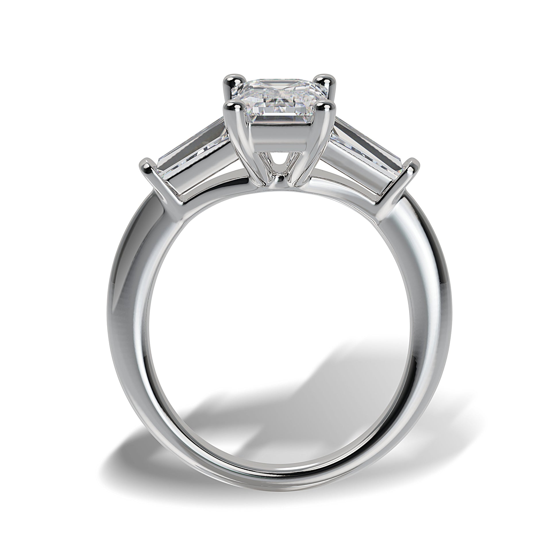 Lab Grown Diamond Three Stone Engagement Ring (8055182819558)