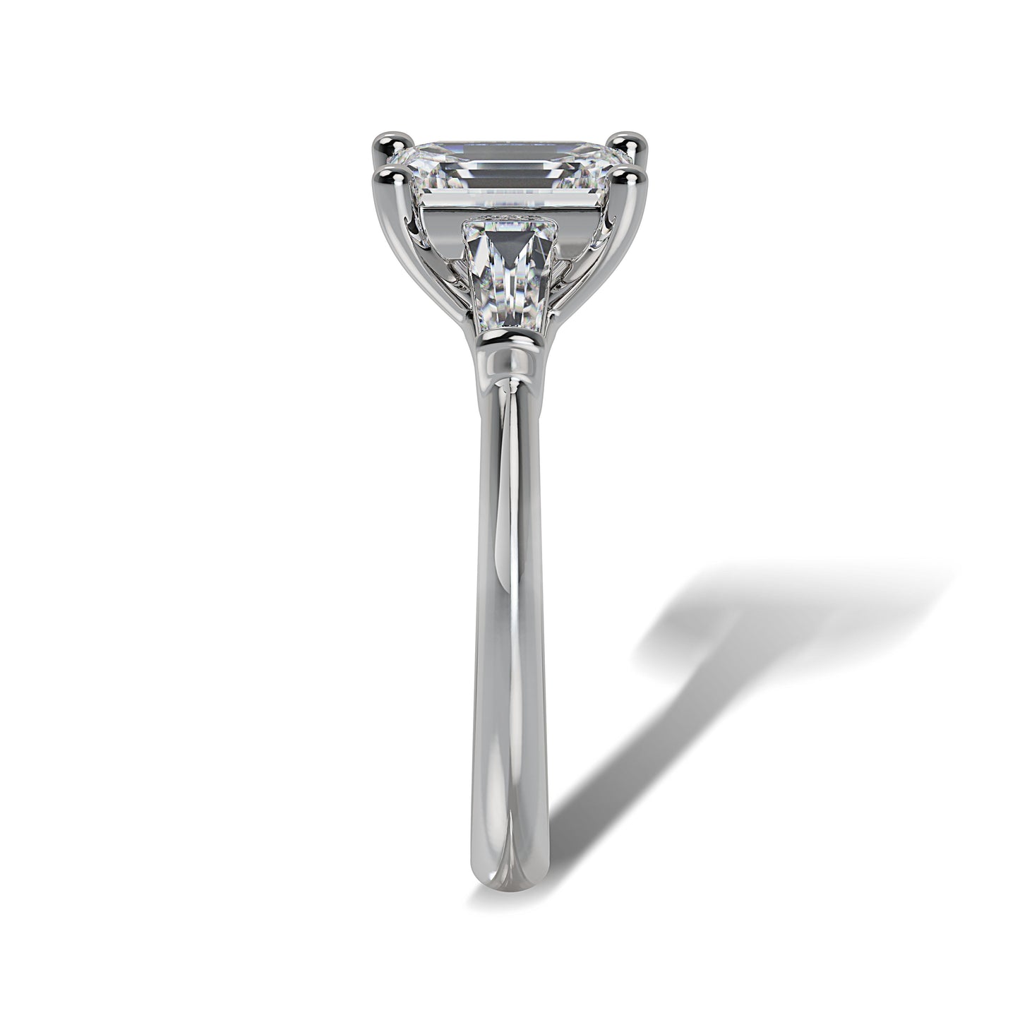 Lab Grown Diamond Three Stone Engagement Ring (8055182819558)