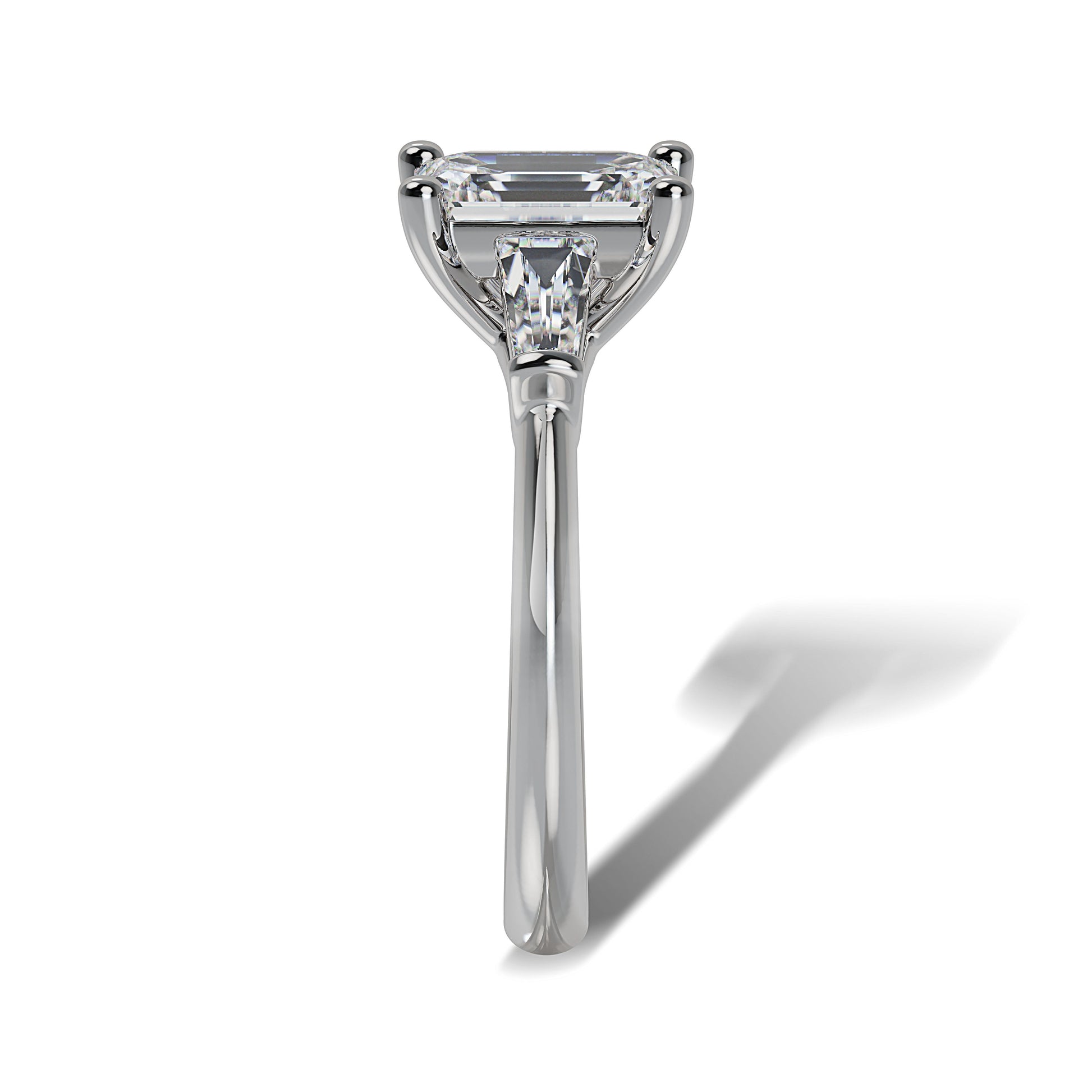 Lab Grown Diamond Three Stone Engagement Ring (8055182819558)
