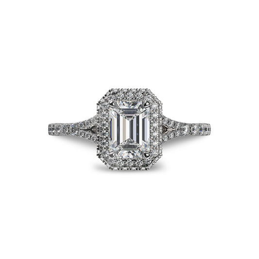 Lab Grown Diamond Halo Engagement Ring (8055182885094)