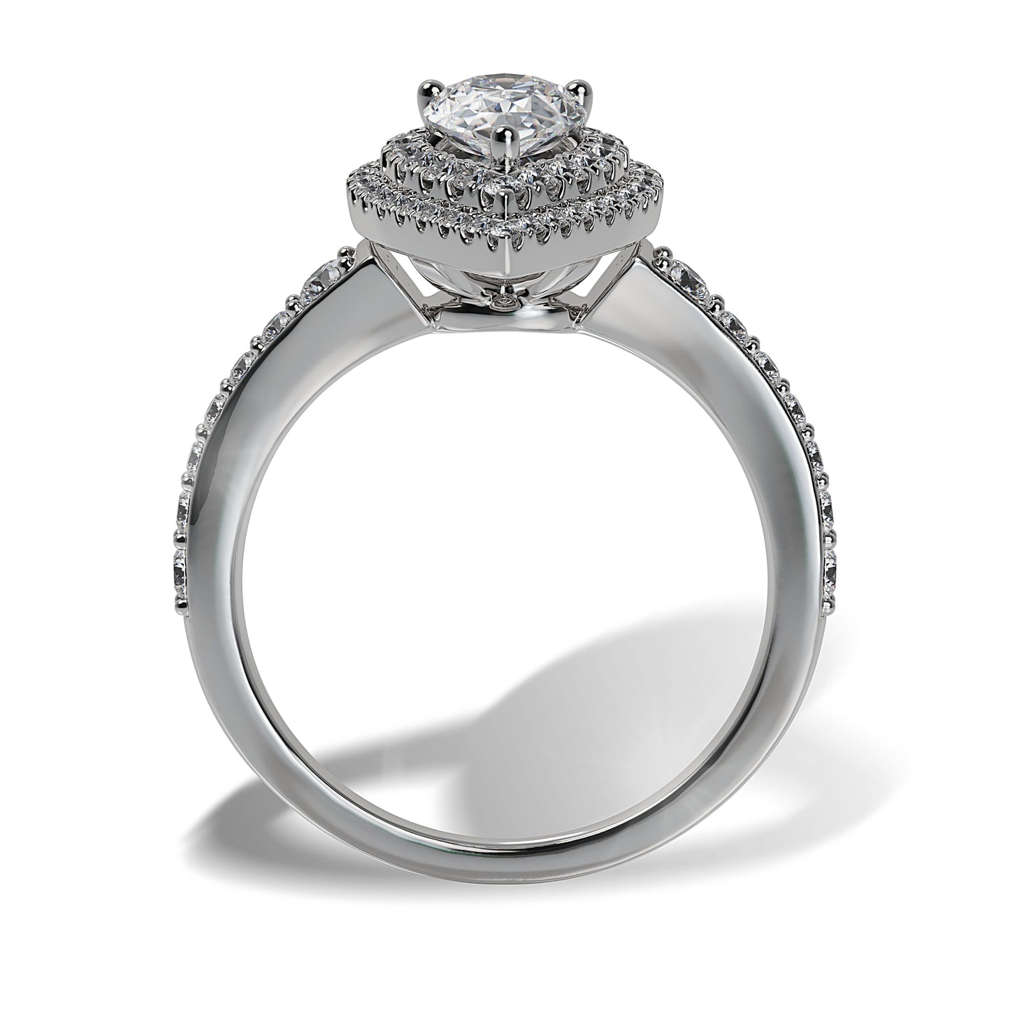 Lab Grown Diamond Halo Engagement Ring (8055182917862)