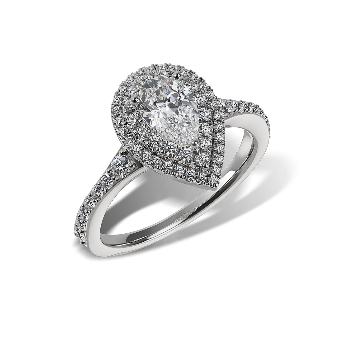 Lab Grown Diamond Halo Engagement Ring (8055182917862)