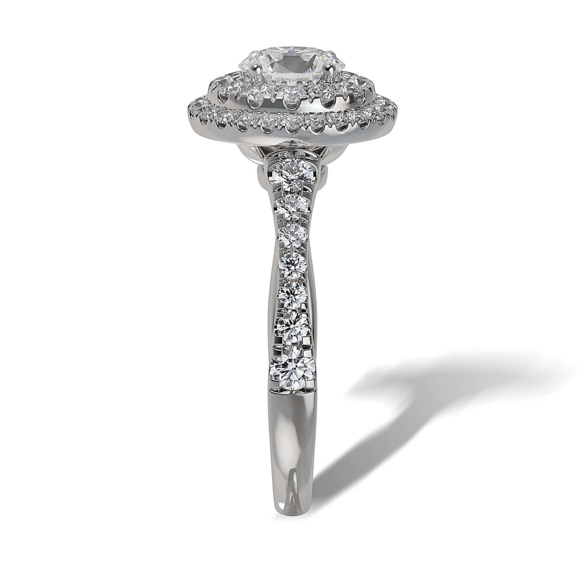 Lab Grown Diamond Halo Engagement Ring (8055182950630)