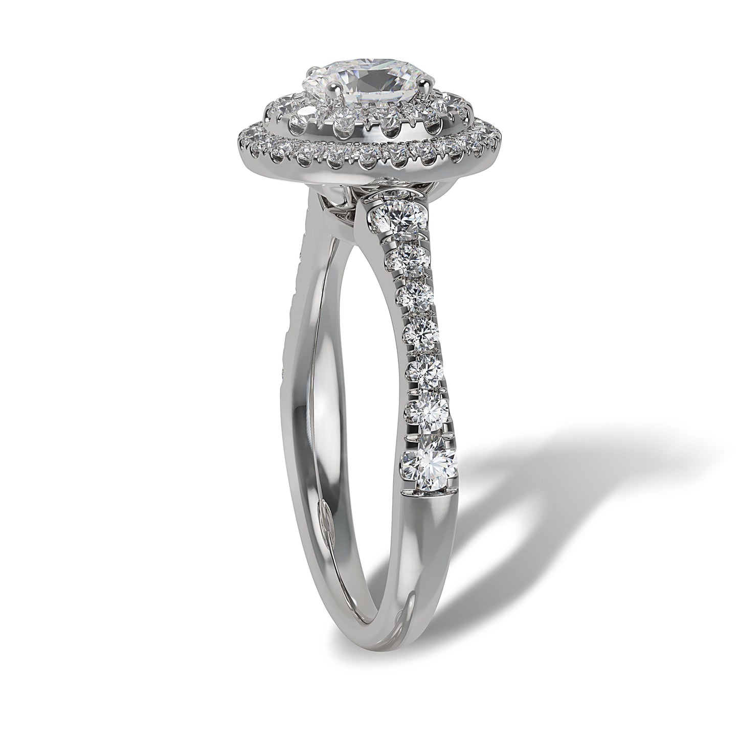Lab Grown Diamond Halo Engagement Ring (8055182950630)