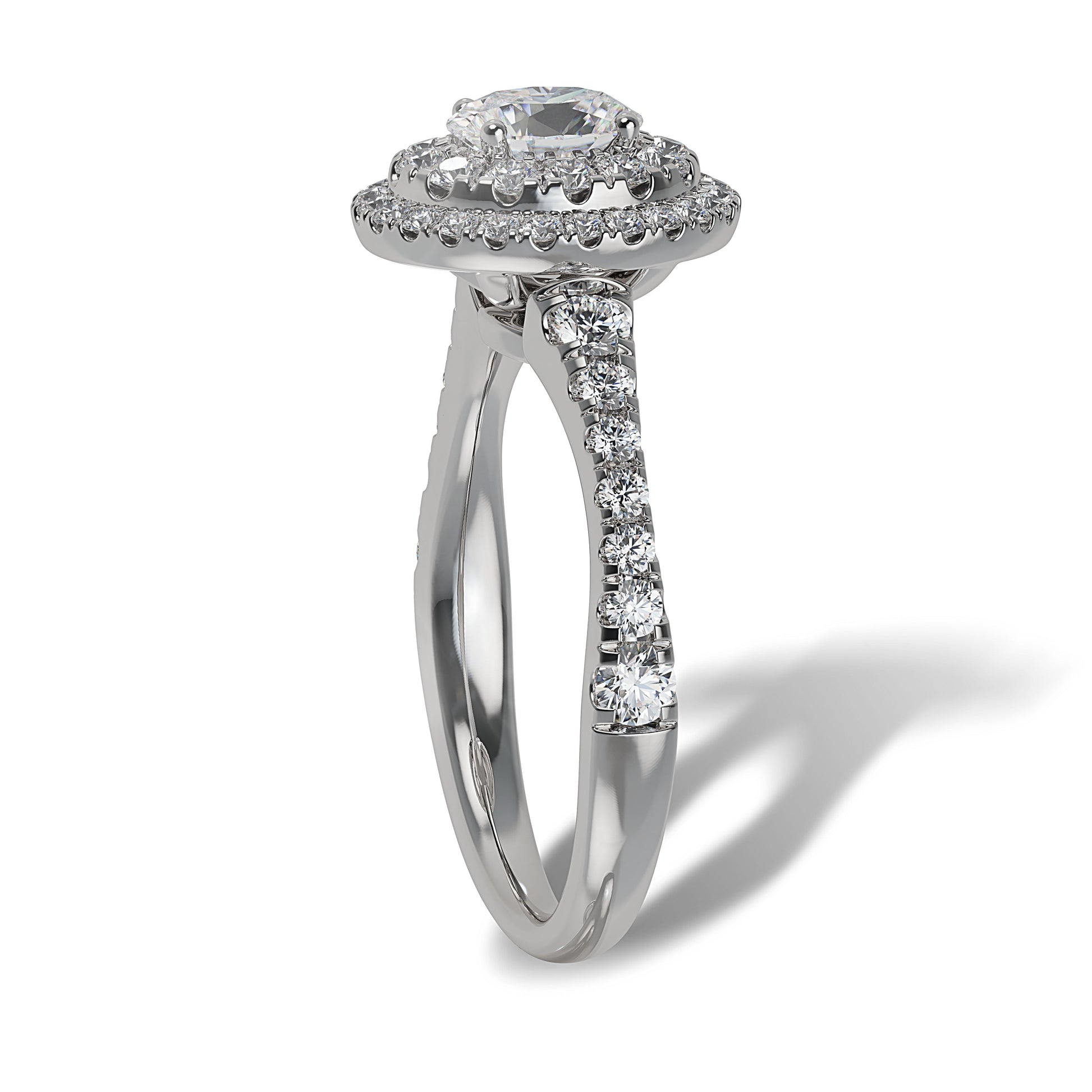 Lab Grown Diamond Halo Engagement Ring (8055182950630)