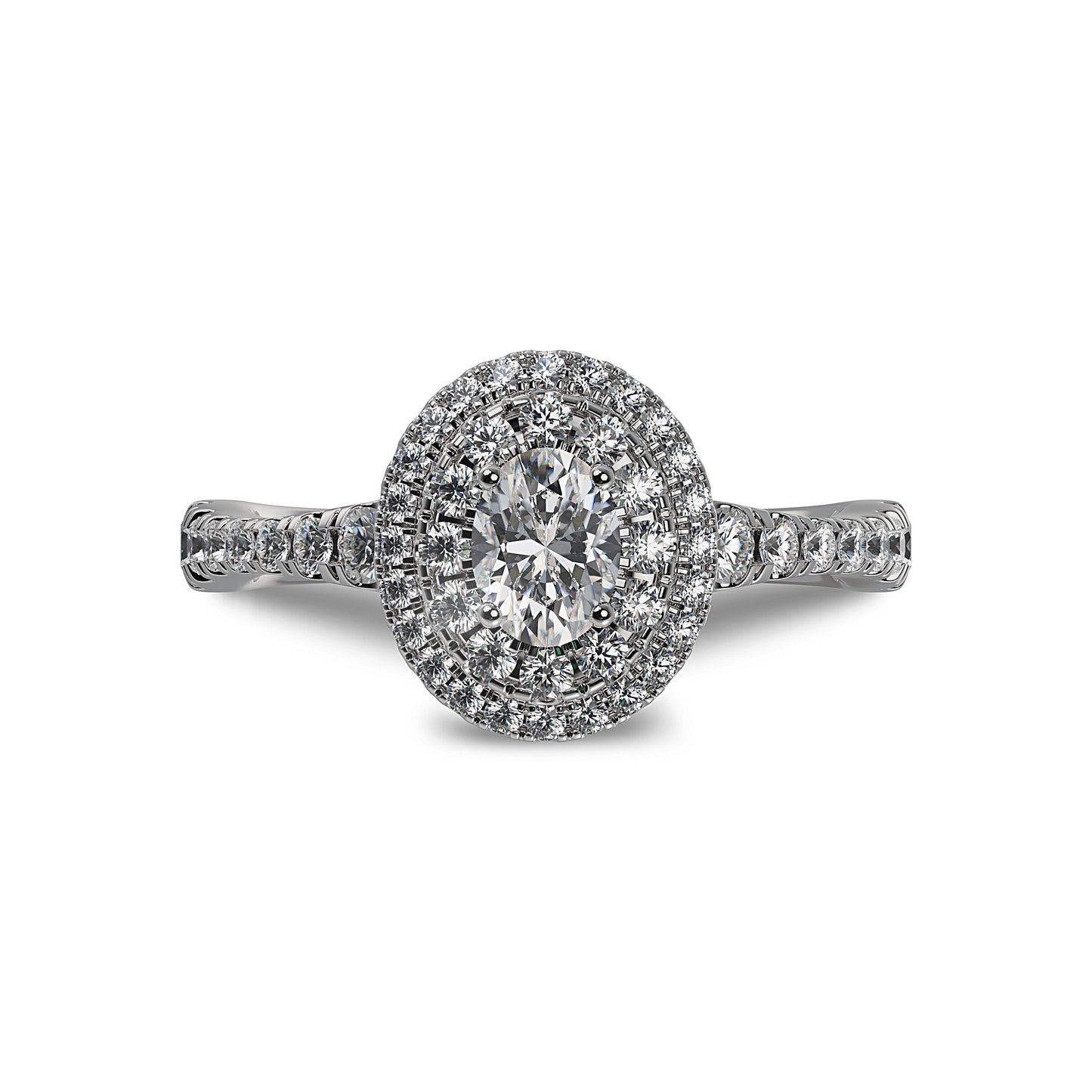 Lab Grown Diamond Halo Engagement Ring (8055182950630)