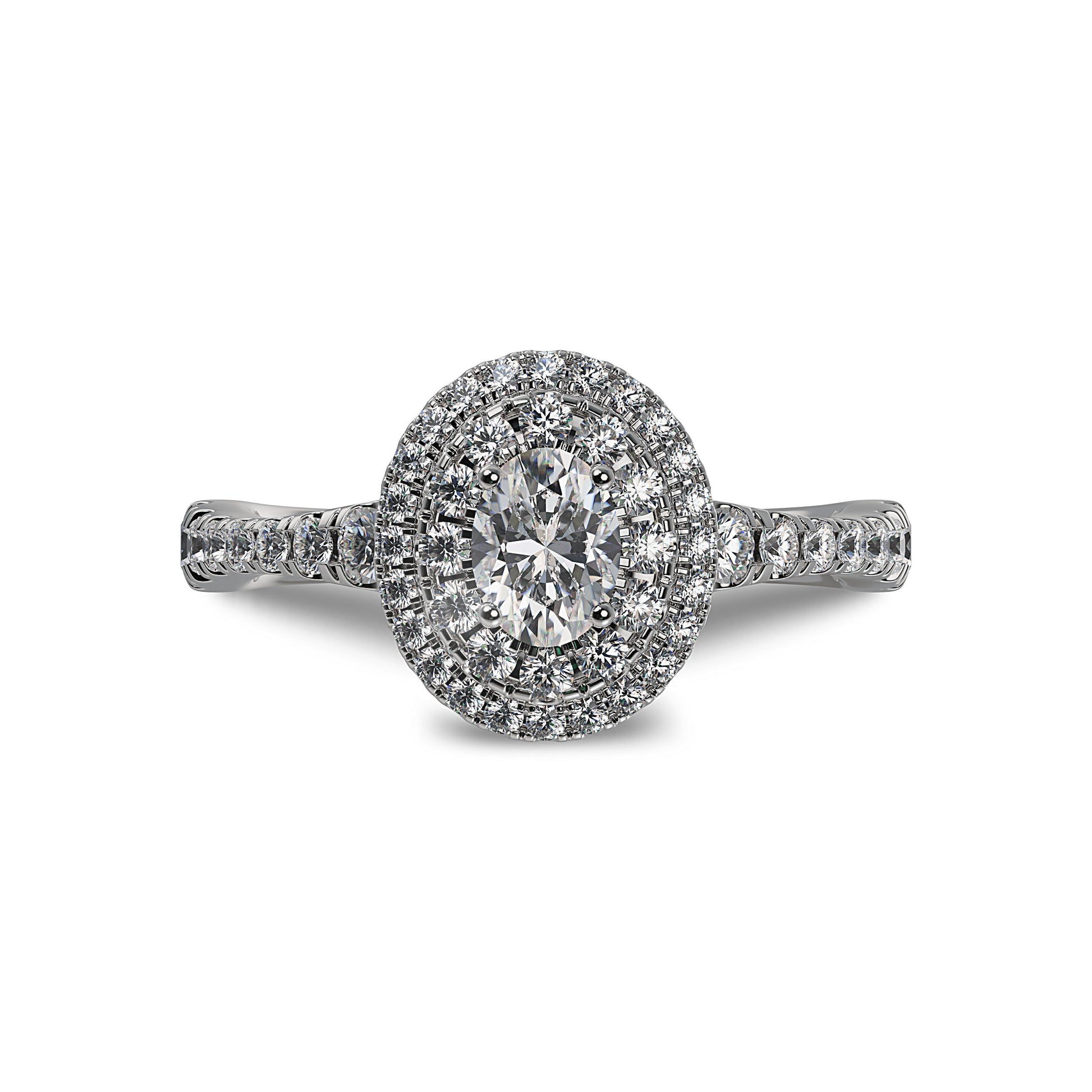 Lab Grown Diamond Halo Engagement Ring (8055182950630)