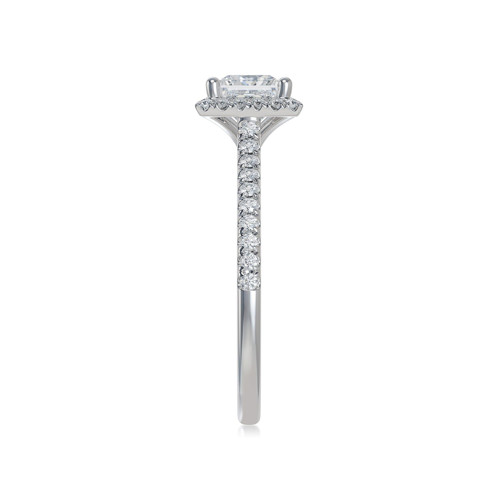 Lab Grown Diamond Halo Engagement Ring (8055183016166)