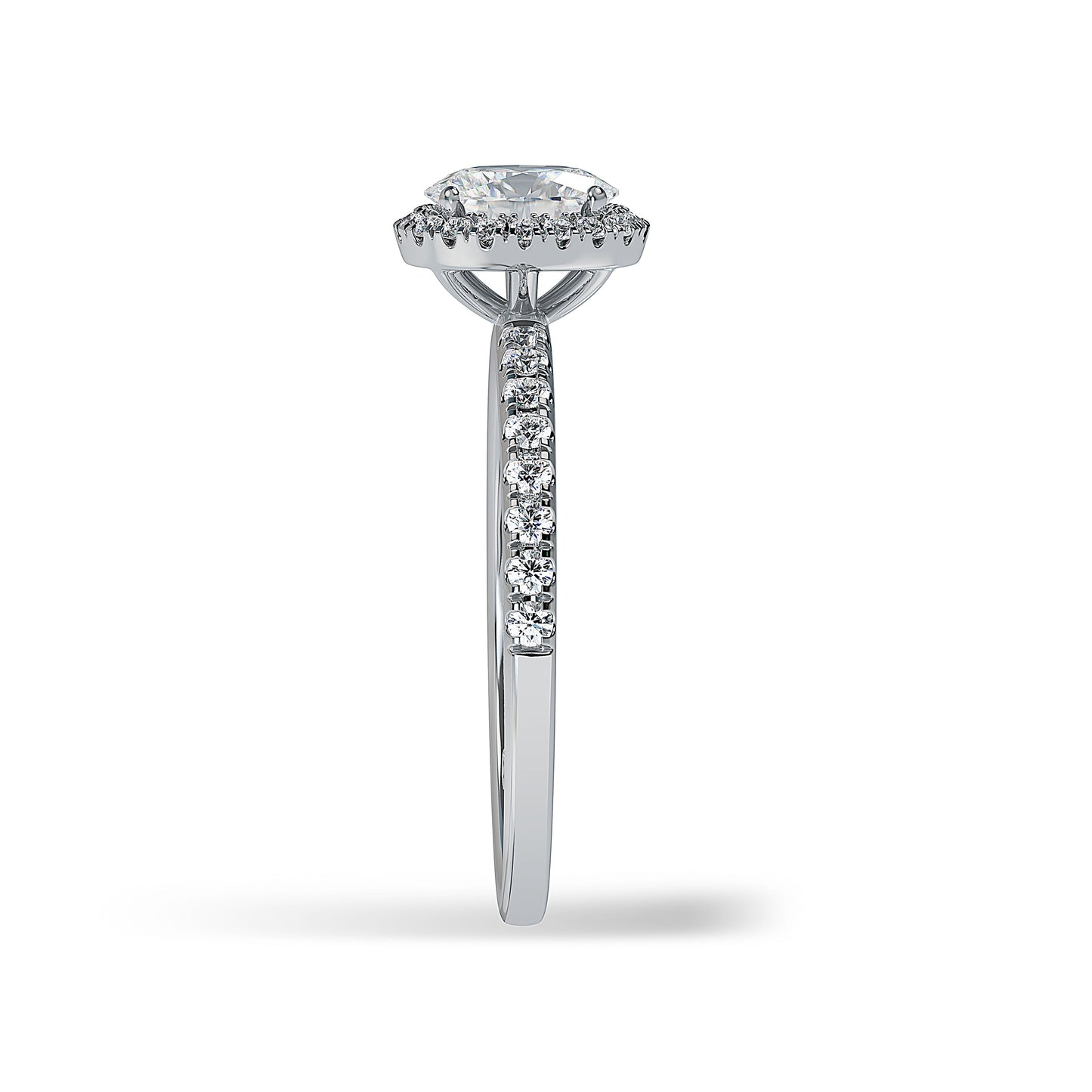Lab Grown Diamond Halo Engagement Ring (8055183048934)