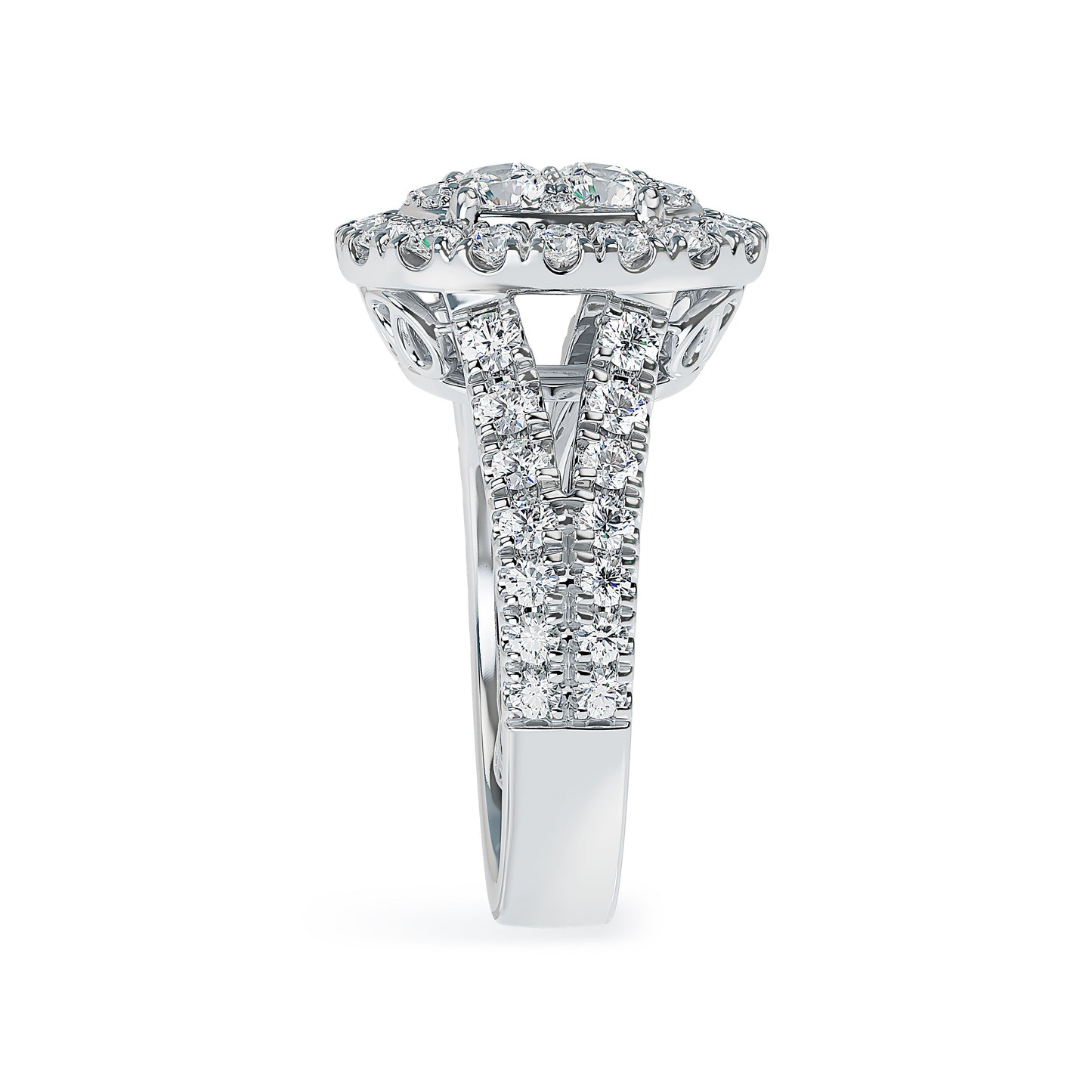 Lab Grown Diamond Halo Engagement Ring (8055183114470)