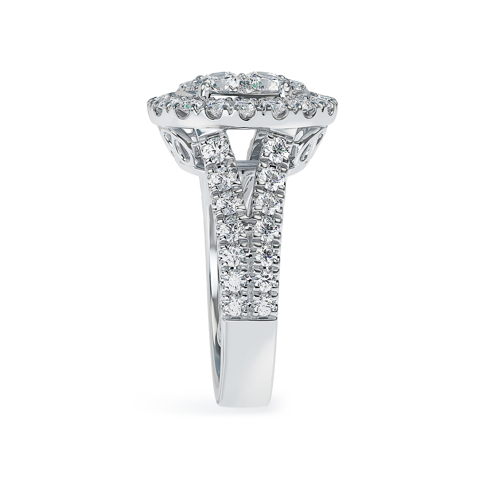 Lab Grown Diamond Halo Engagement Ring (8055183114470)