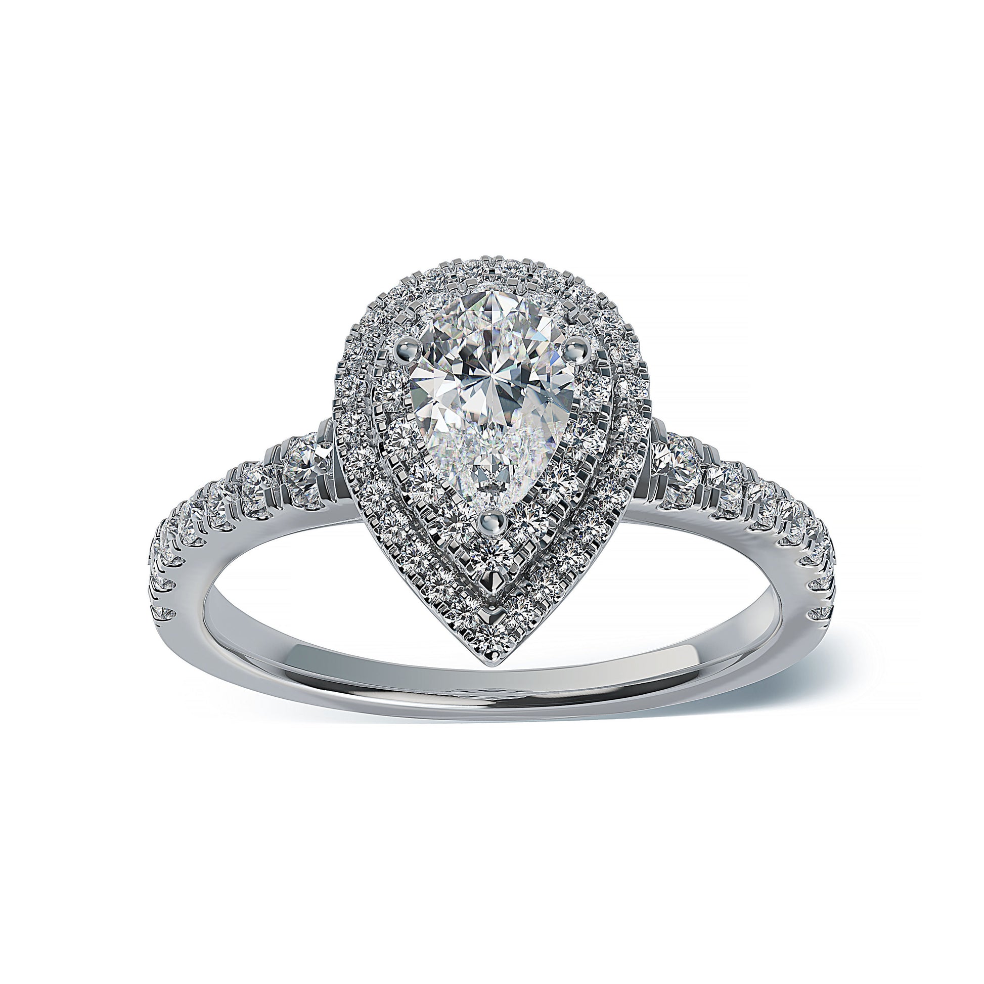 Lab Grown Diamond Halo Engagement Ring (8055183147238)