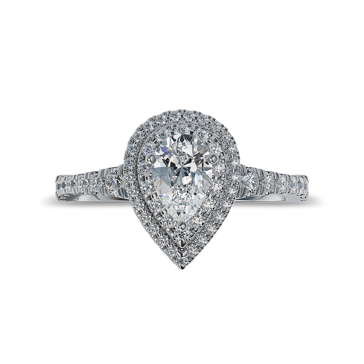 Lab Grown Diamond Halo Engagement Ring (8055183147238)