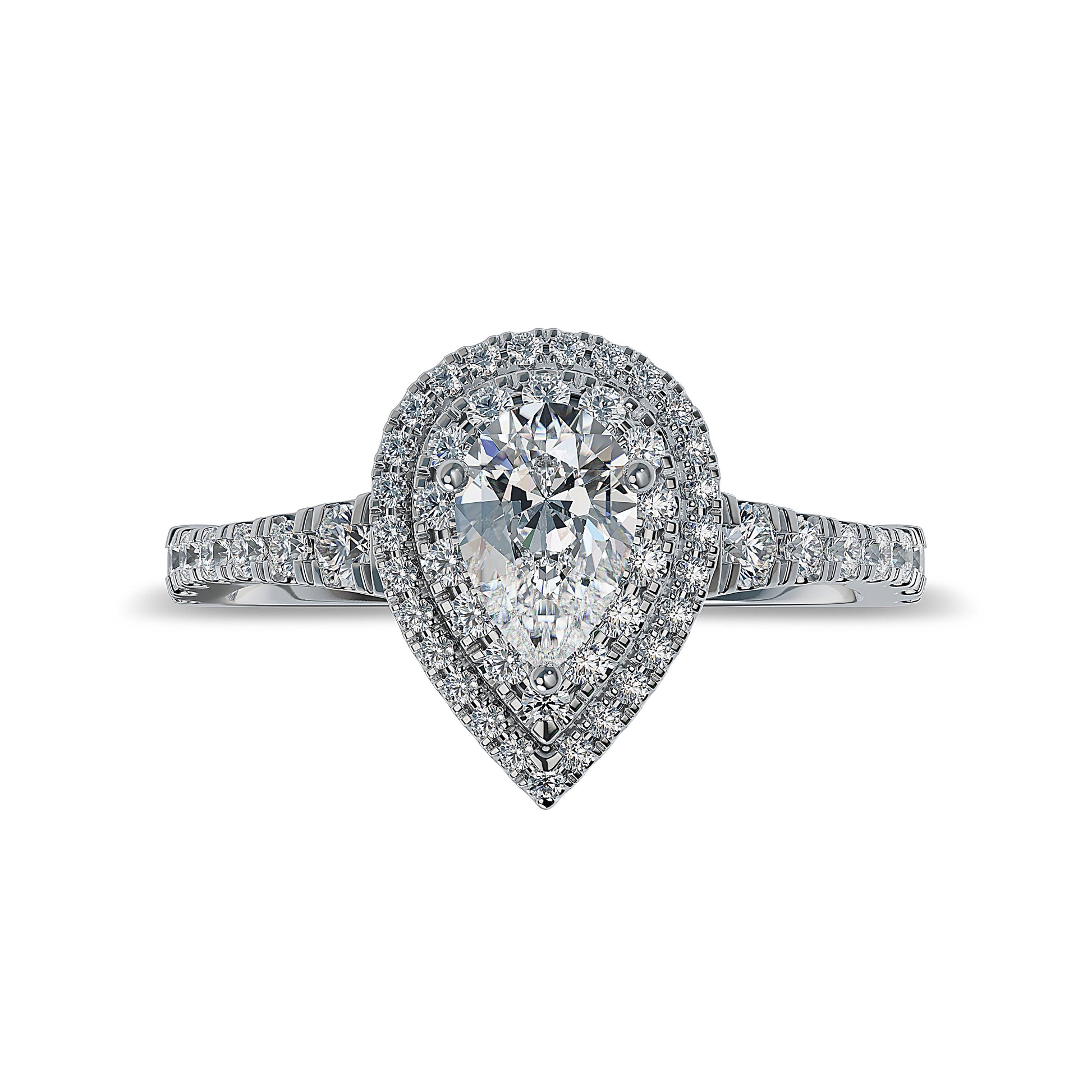 Lab Grown Diamond Halo Engagement Ring (8055183147238)