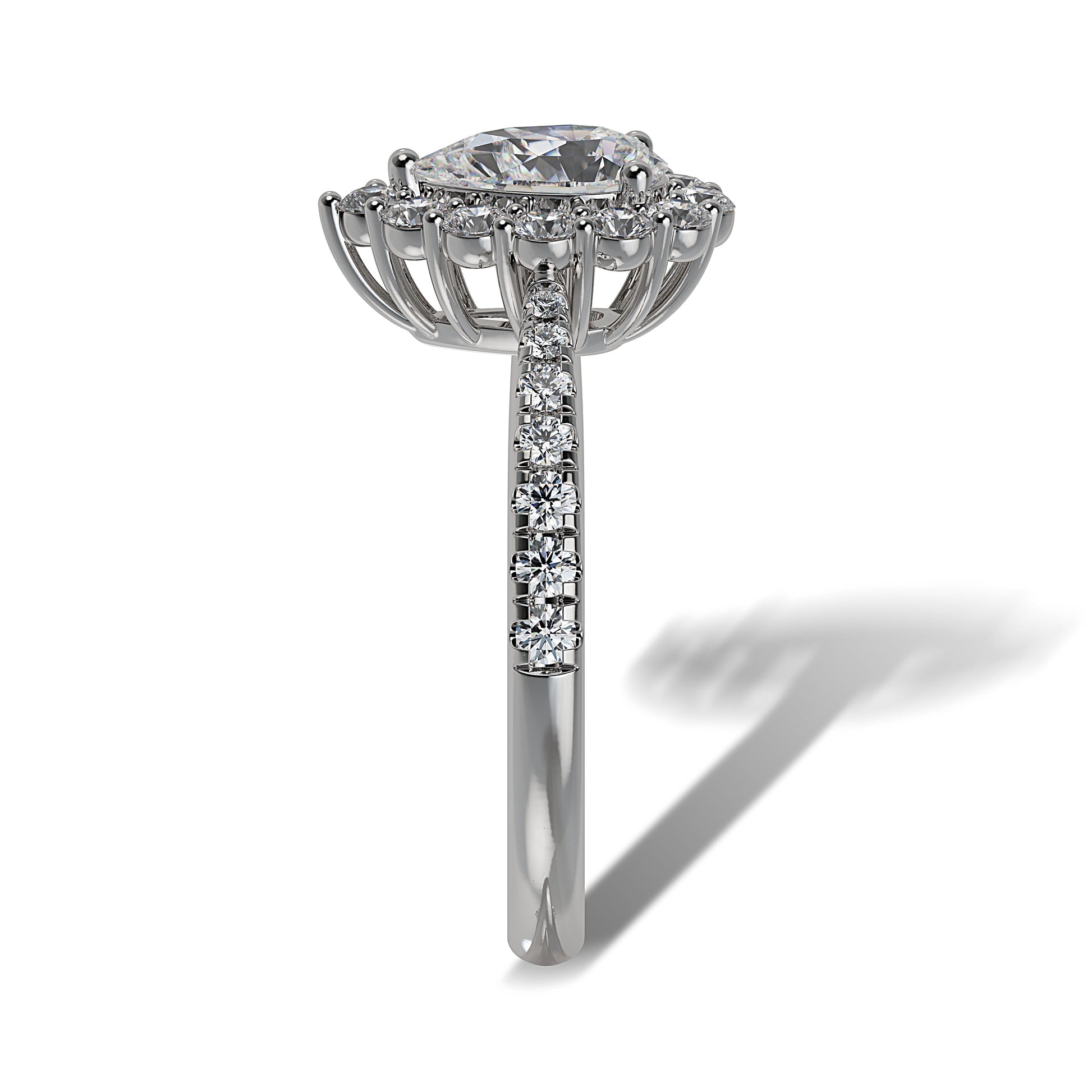 Lab Grown Diamond Halo Engagement Ring (8055183180006)