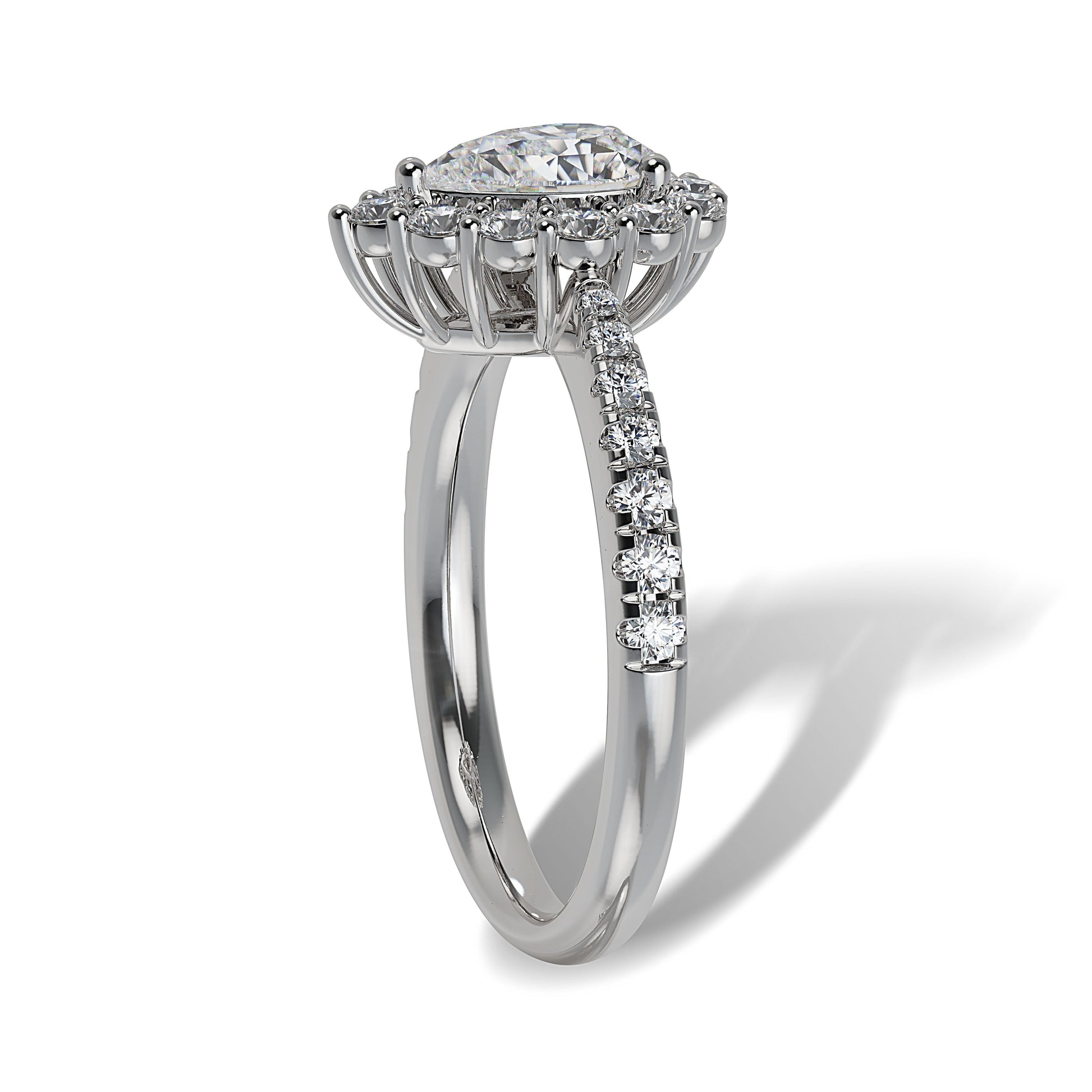 Lab Grown Diamond Halo Engagement Ring (8055183180006)