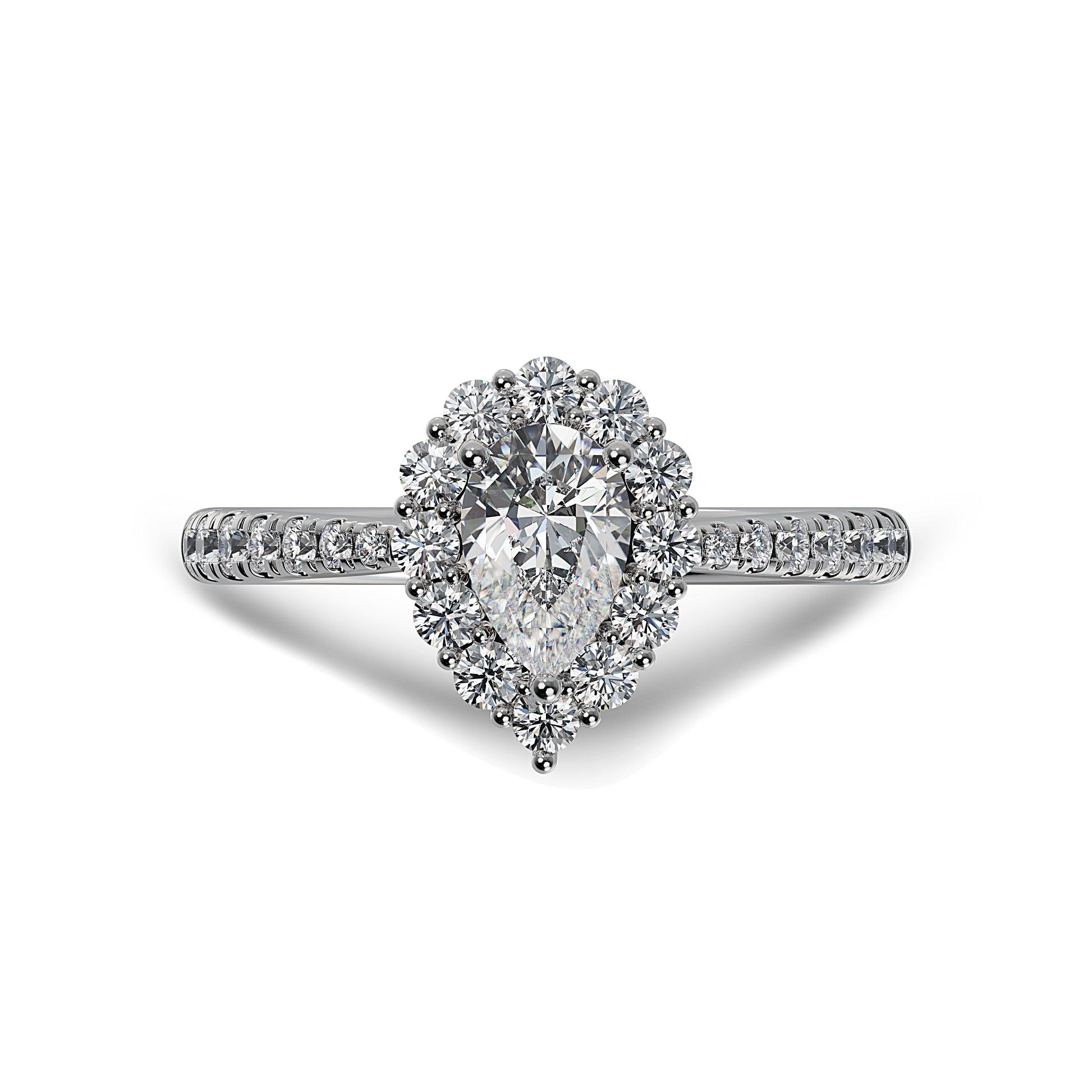 Lab Grown Diamond Halo Engagement Ring (8055183180006)