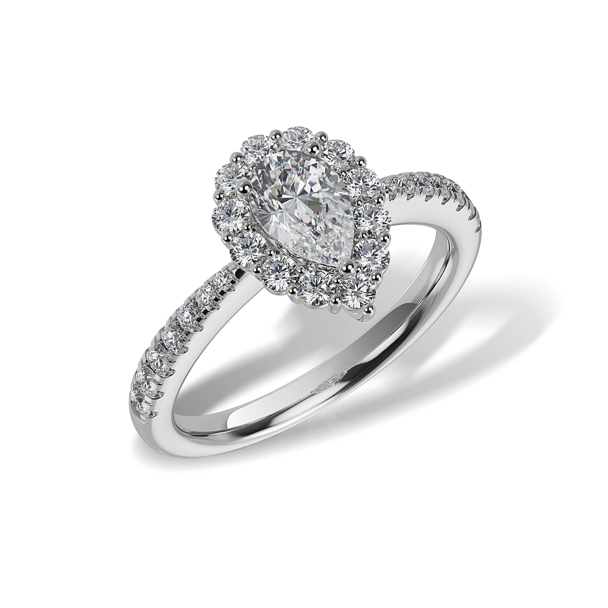 Lab Grown Diamond Halo Engagement Ring (8055183180006)