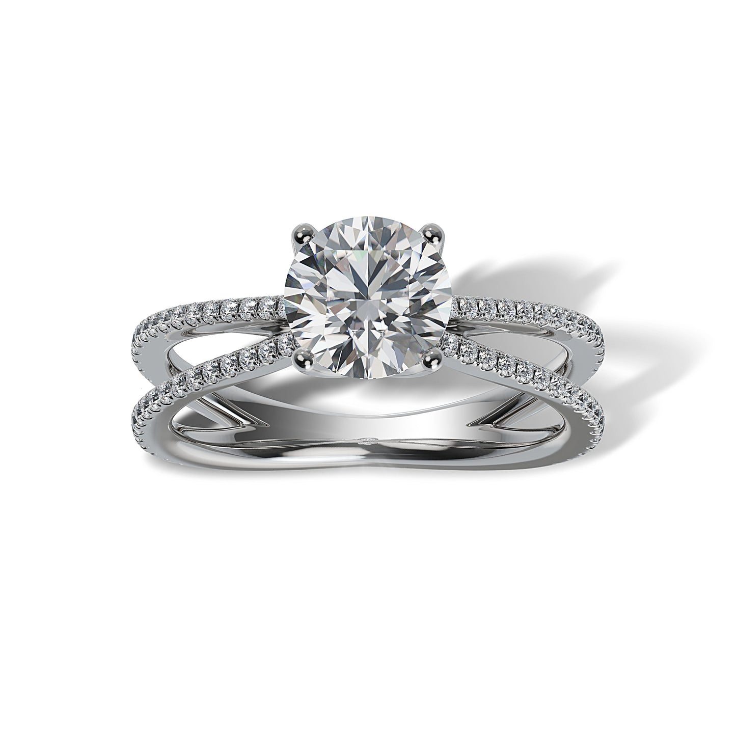 Lab Grown Diamond Engagamenet Ring (8055183343846)